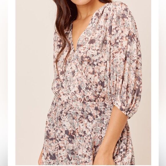 LOVESTITCH Reagan Floral Mini Dress M Nwt - Picture 4 of 8